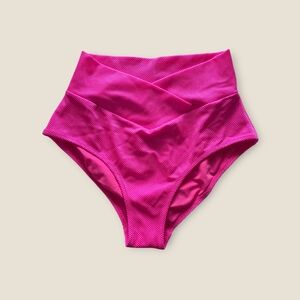 Aerie Bright Pink Mesh Bikini Bottoms